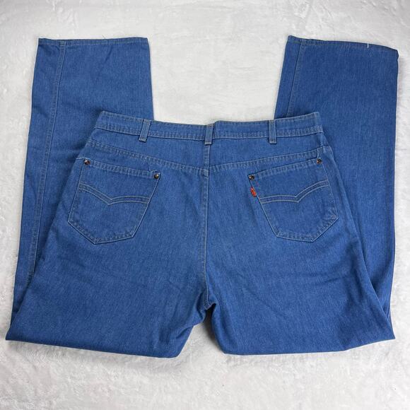 Levi’s Vintage Orange tab 1984 Blue Jeans men’s size 38x31 Skosh More Room USA - Picture 2 of 9